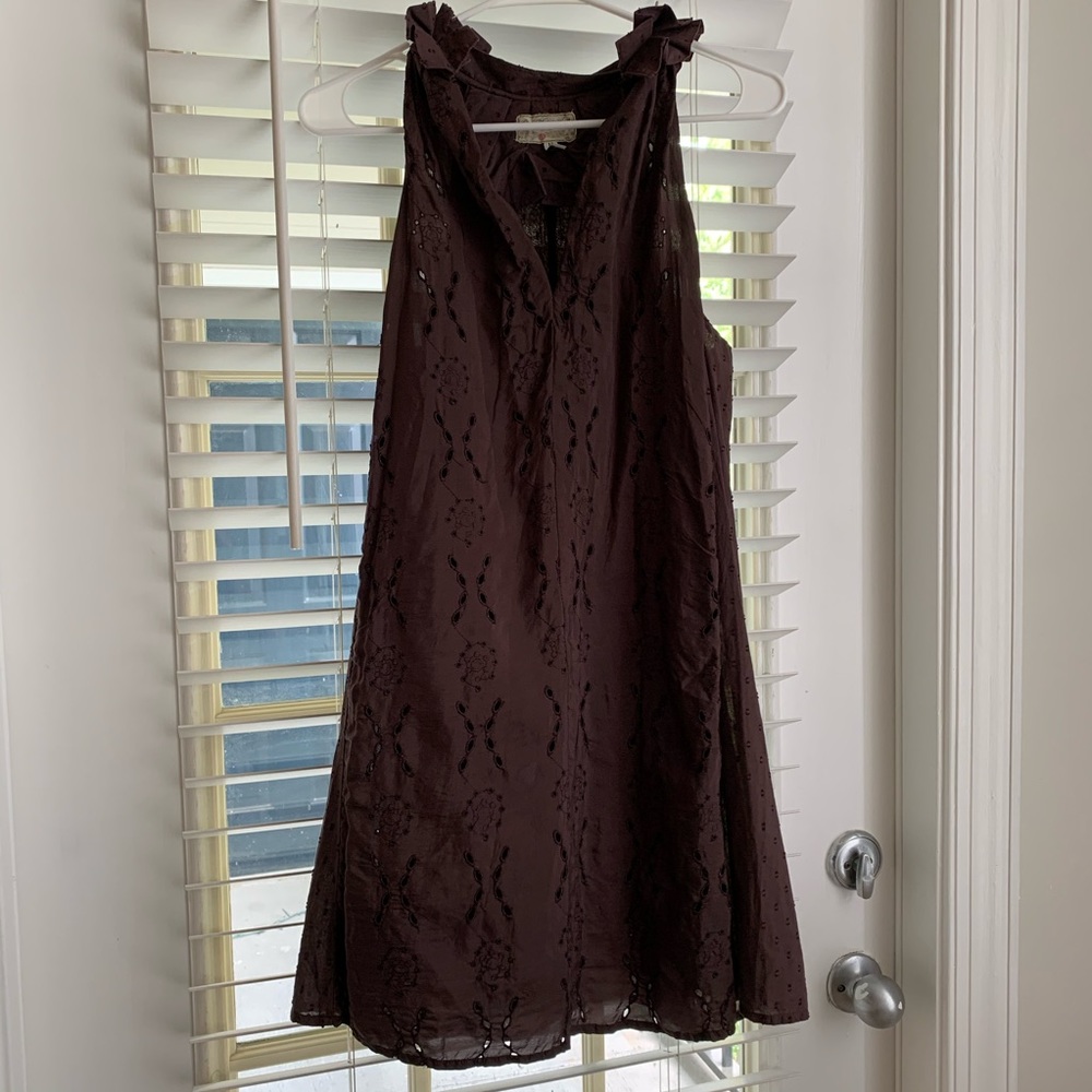 Glam Vintage Soul Brown Dress